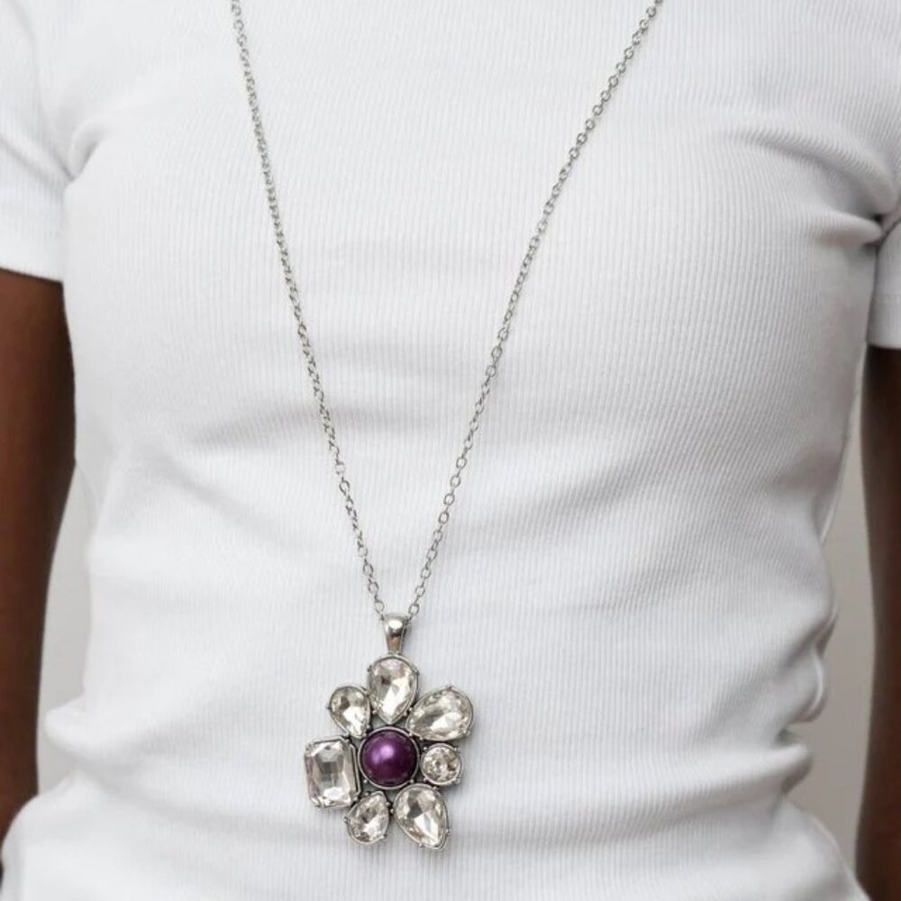 Paparazzi BLOOM Shaka-Laka Purple Necklace & Earring Set